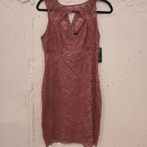 GUESS Matte Pink Evening Dress NEW